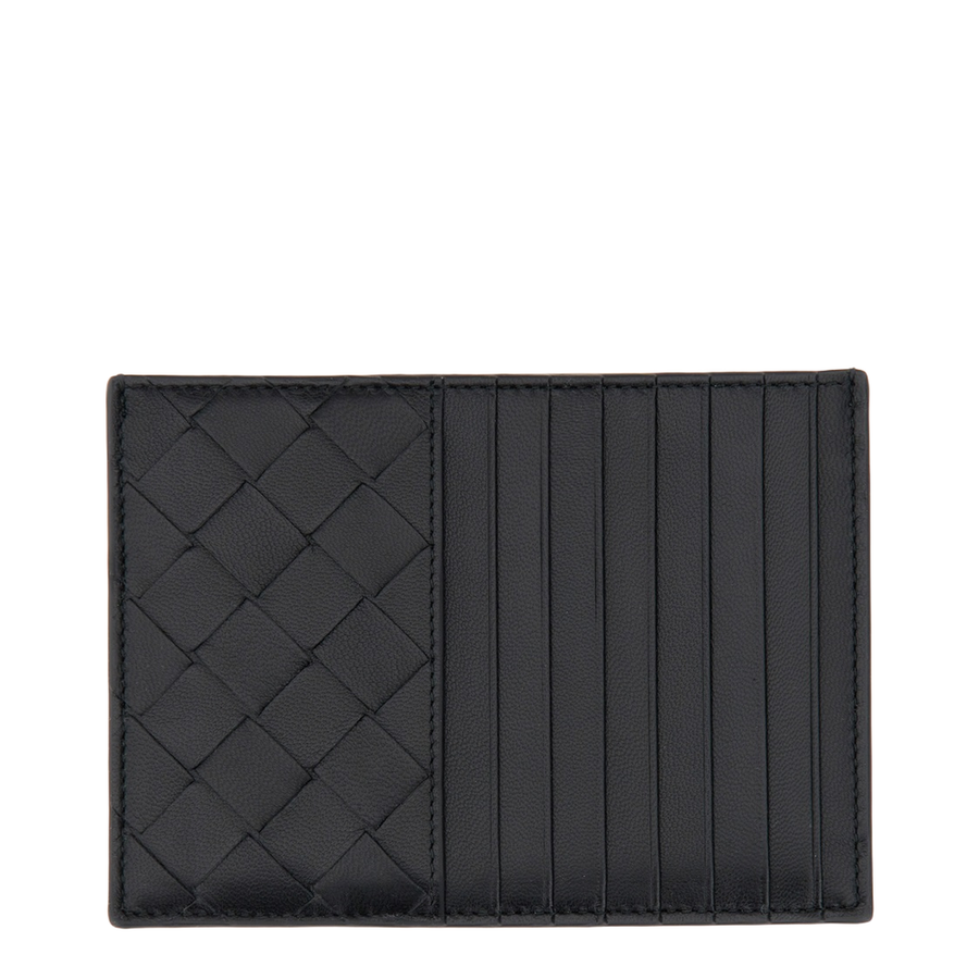 Intrecciato Card Case with Coin Case