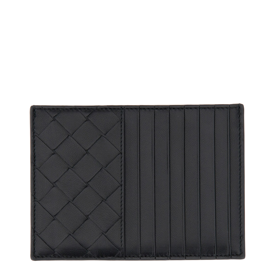 Intrecciato Card Case with Coin Case