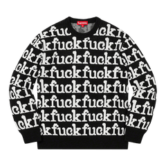Supreme Fuck Sweater Black