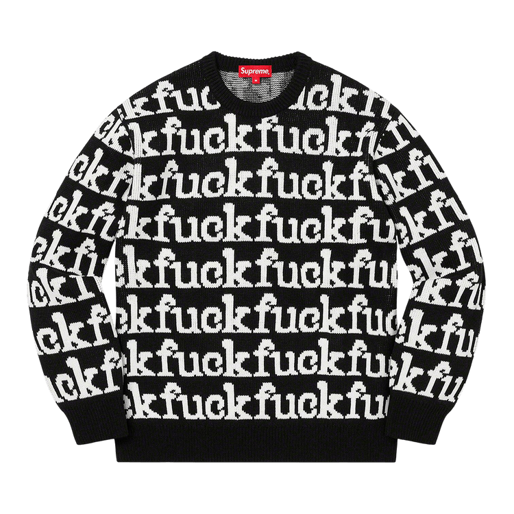 Supreme Fuck Sweater Black