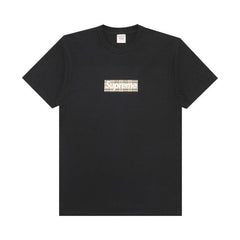 Supreme x Burberry Box Logo T-Shirt Black