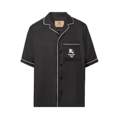 Supreme x Burberry Icon Stripe Silk Pyjama Shirt (Burberry Exclusive) Black