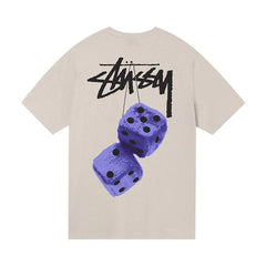 Stussy Fuzzy Dice T-Shirt Smoke
