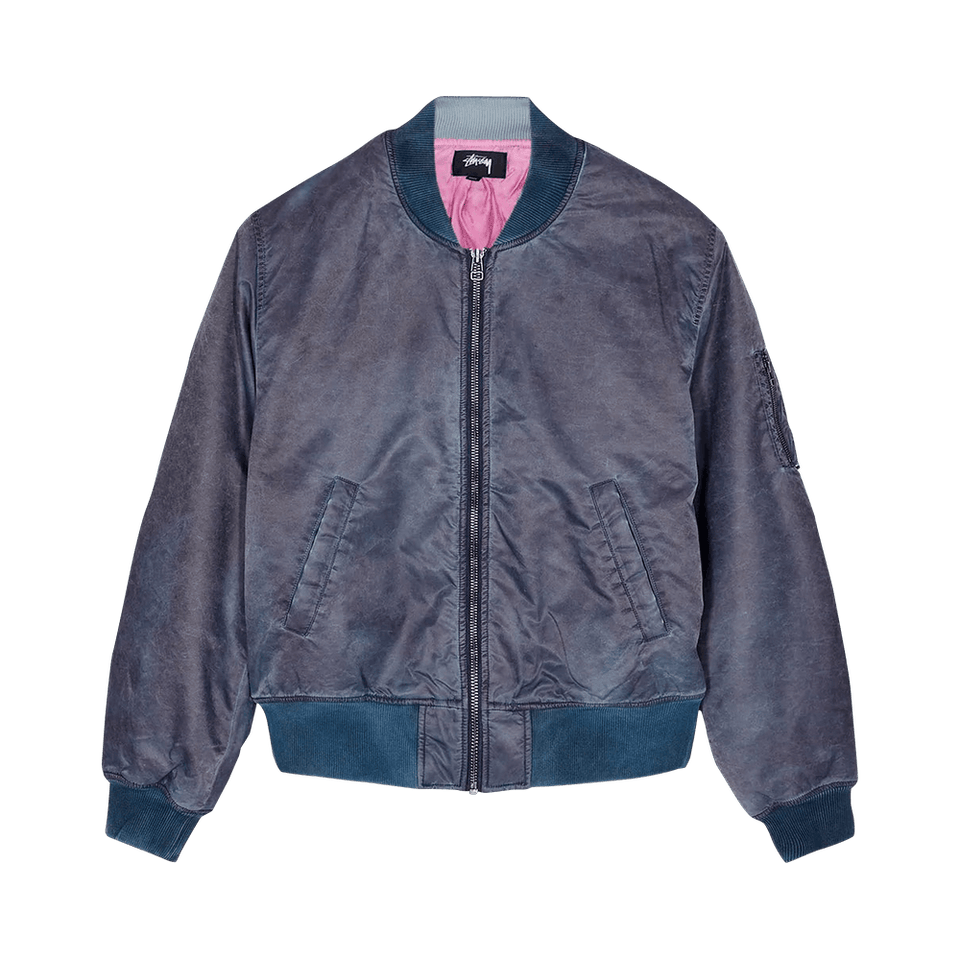 Stussy Dyed Nylon Bomber Navy