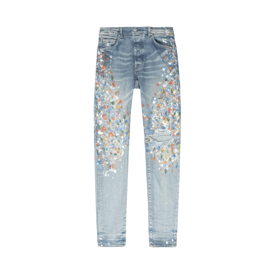 Amiri Skinny Painter Jean Clay Indigo