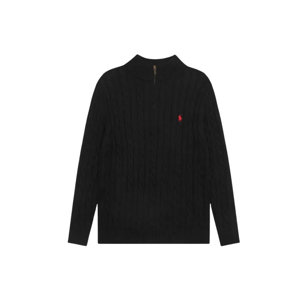 Polo Ralph Lauren Cable Knit Sweater Black
