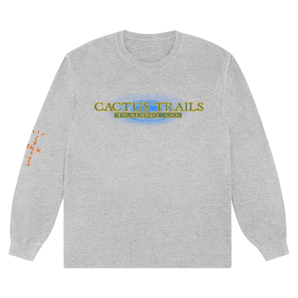 Cactus Jack by Travis Scott Trading Co. Long-Sleeve T-Shirt Heather Grey