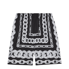 Silk Medusa Chains Bermuda Shorts
