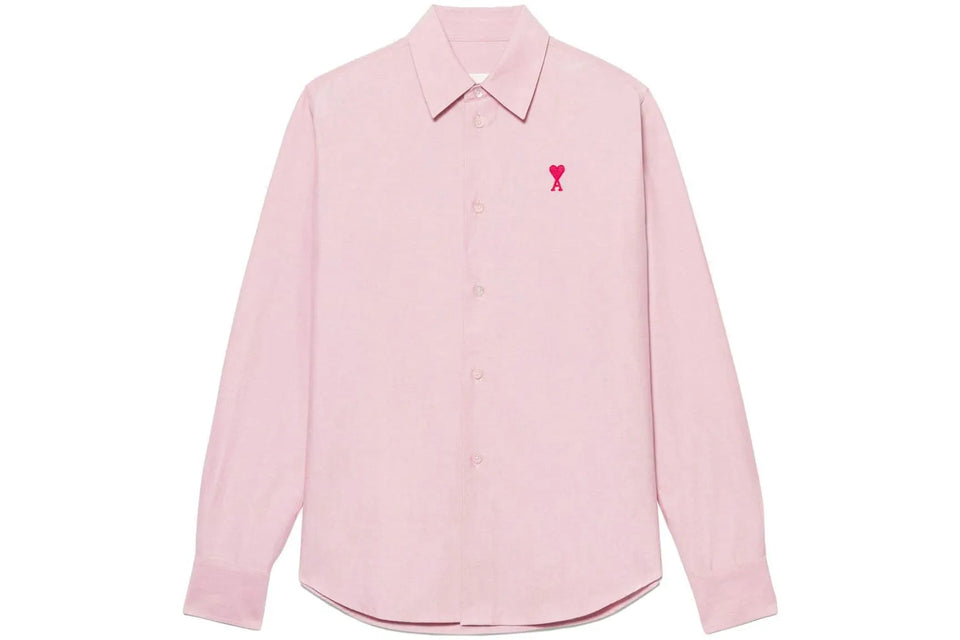 Ami Paris Ami De Coeur Shirt Pink