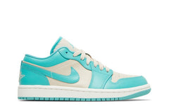 Wmns Air Jordan 1 Low Tropical Teal Sandy Beige