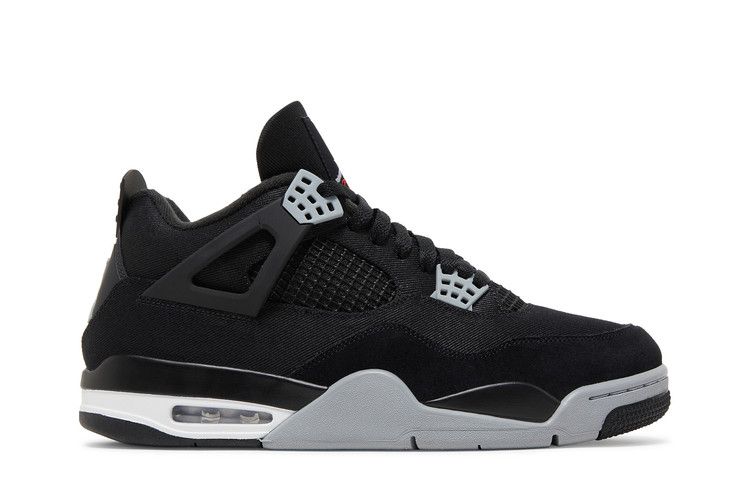 Air Jordan 4 Black Canvas