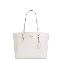 Mollie Tote Bag In Signature Canvas White