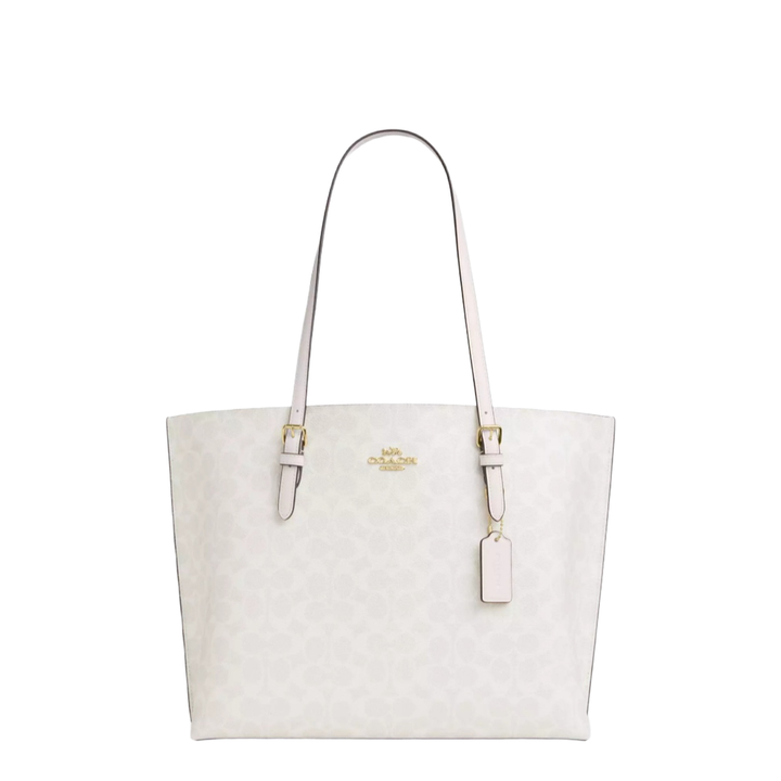 Mollie Tote Bag In Signature Canvas White