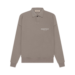 Fear of God Essentials Long-Sleeve Polo Desert Taupe