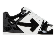 OFF-WHITE Out Of Office OOO Low Tops Patent Black White