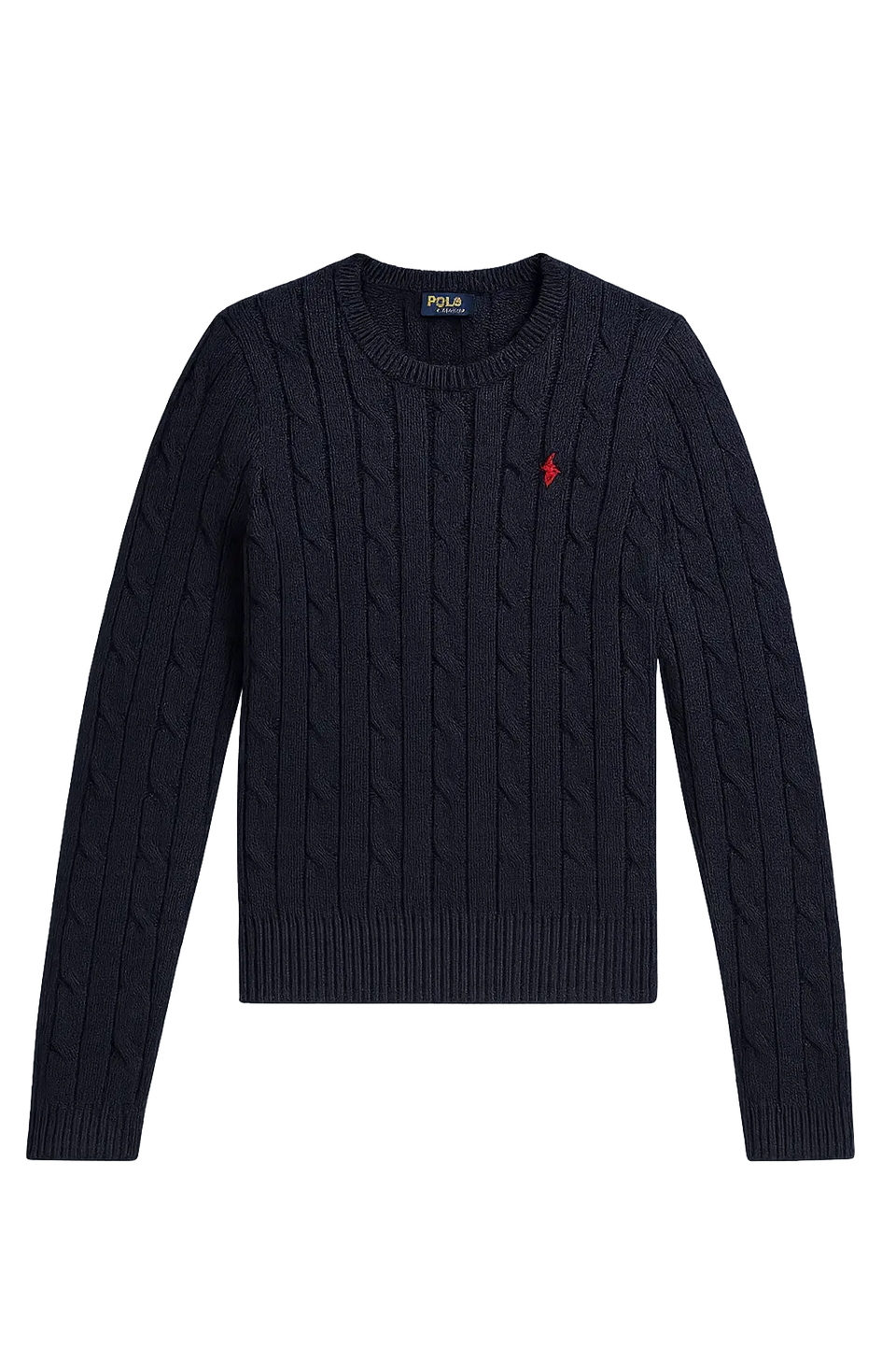 Polo Ralph Lauren Cable-Knit Cotton Crewneck Sweater Hunter Navy