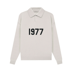 Fear of God Essentials Knit Long-Sleeve Polo Wheat