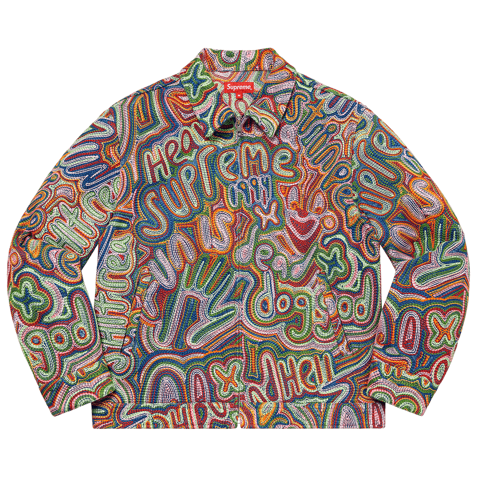 Supreme Chainstitch Denim Jacket Multicolor