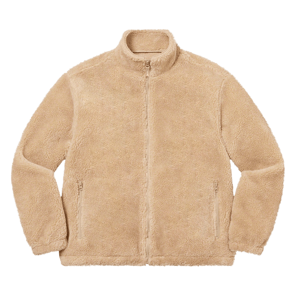 Supreme Star Fleece Jacket Natural