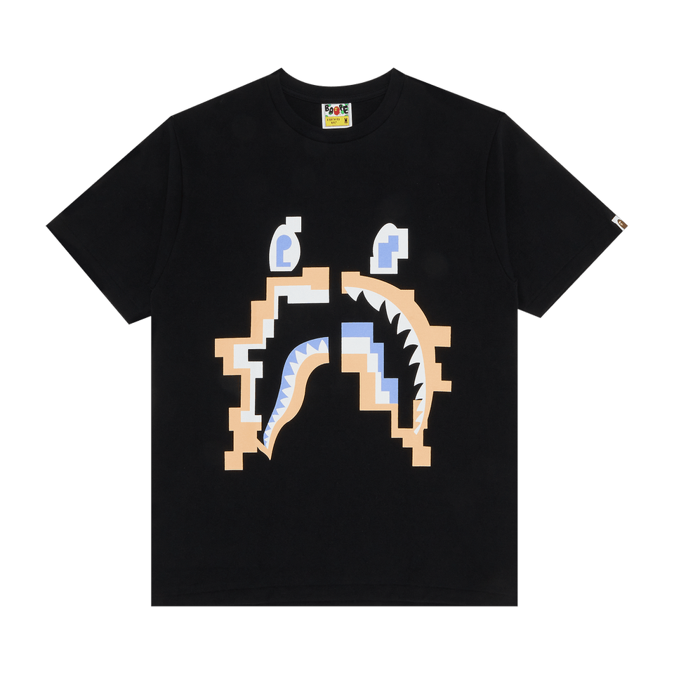 BAPE Digital Shark T-Shirt Black