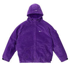Supreme x Nike Arc Corduroy Hooded Jacket Purple