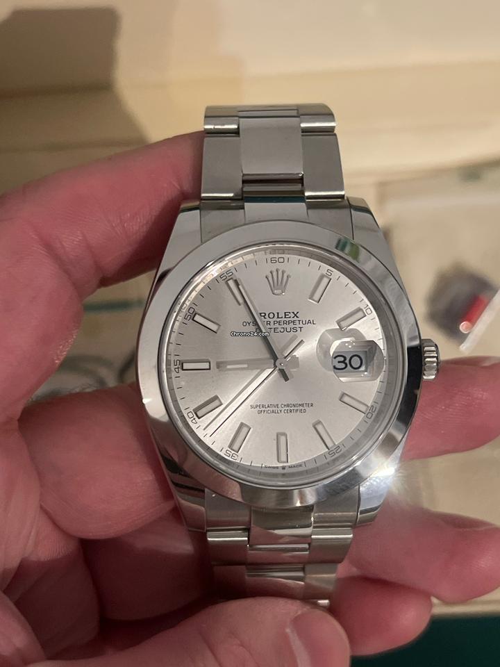 Rolex | Datejust | 126300 | Steel | 41 mm | Steel | Silver (solid) | Automatic
