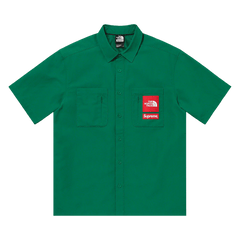 Supreme x The North Face Trekking Shorts-Sleeve Shirt Dark Green