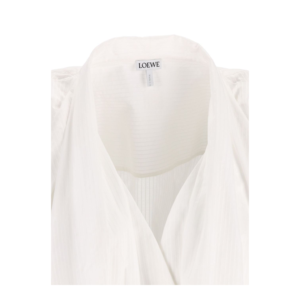 Draped Cotton Dress