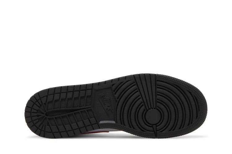 AIR JORDAN 1 MID BLACK FIRE RED (GS)