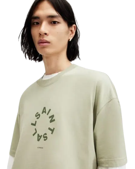 ALL SAINTS TIERRA SS CREW HERB GREEN