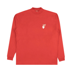Off-White Pascal Arrow Mockneck T-Shirt Red