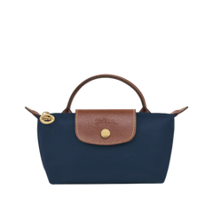 Longchamp Le Pliage Original Pouch with handle Navy - Recycled canvas