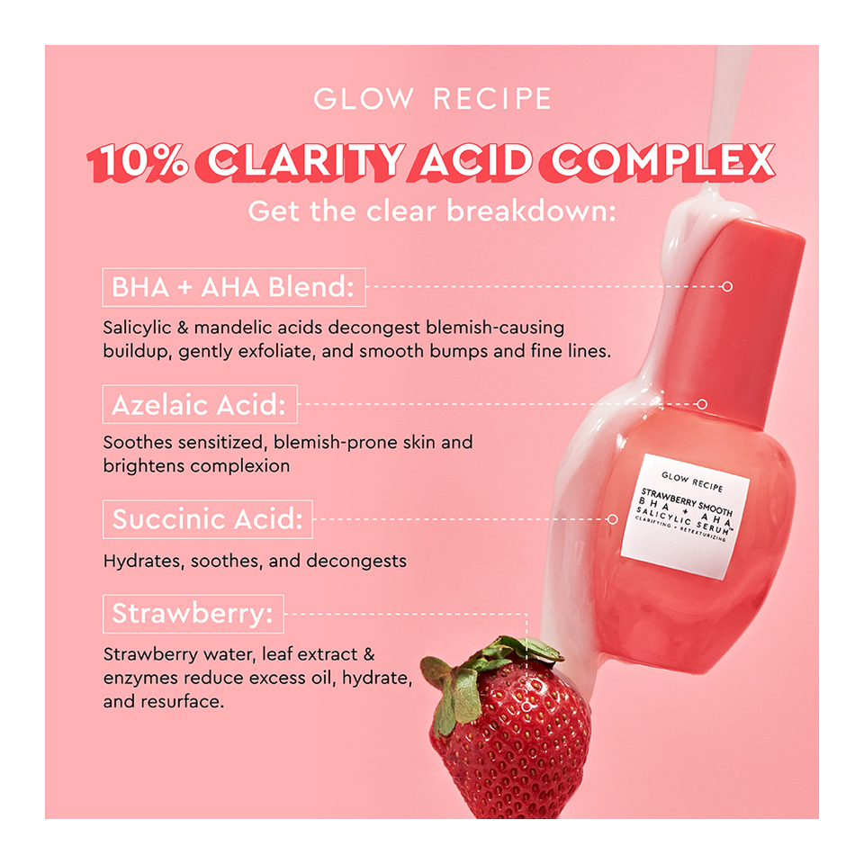 Strawberry Smooth BHA + AHA Salicylic Serum