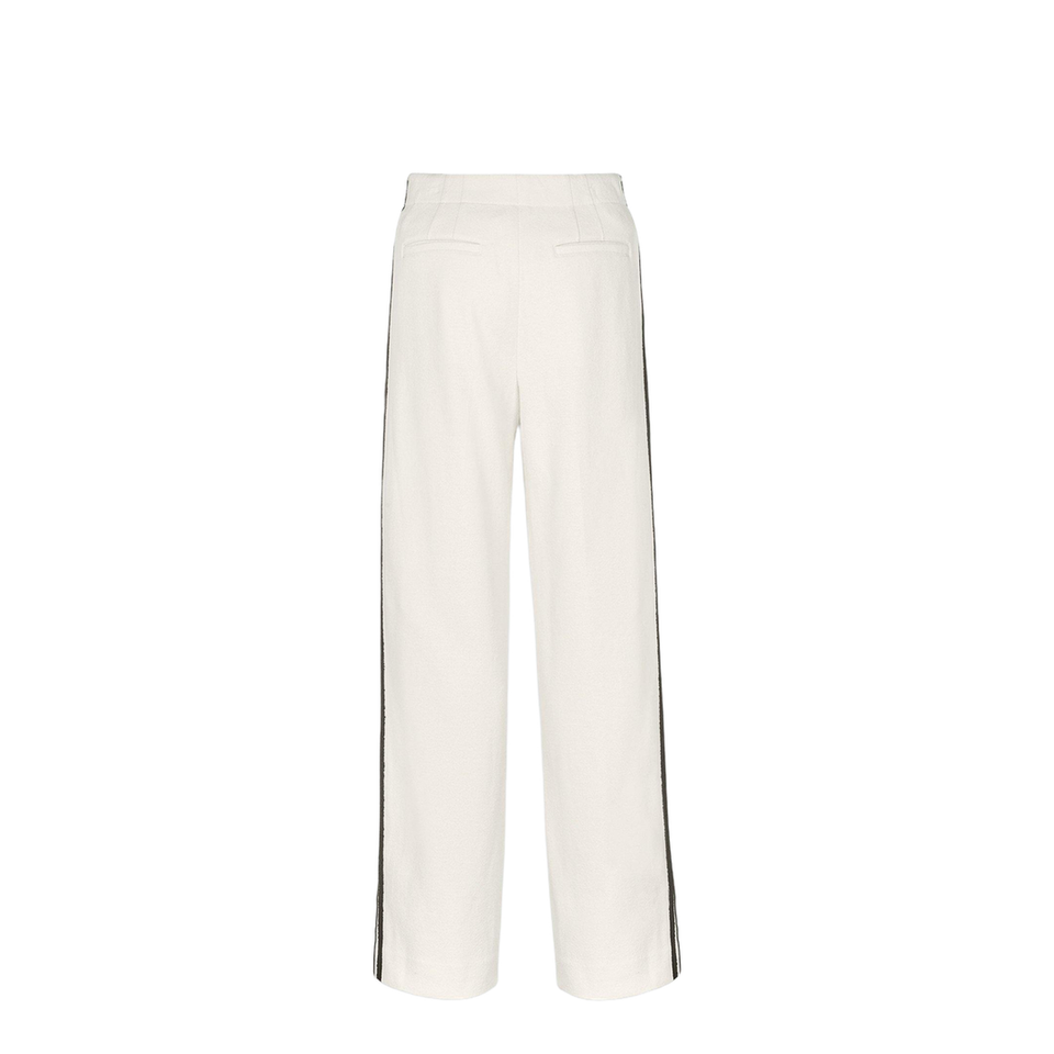 Wide-Leg Bouclé Pants