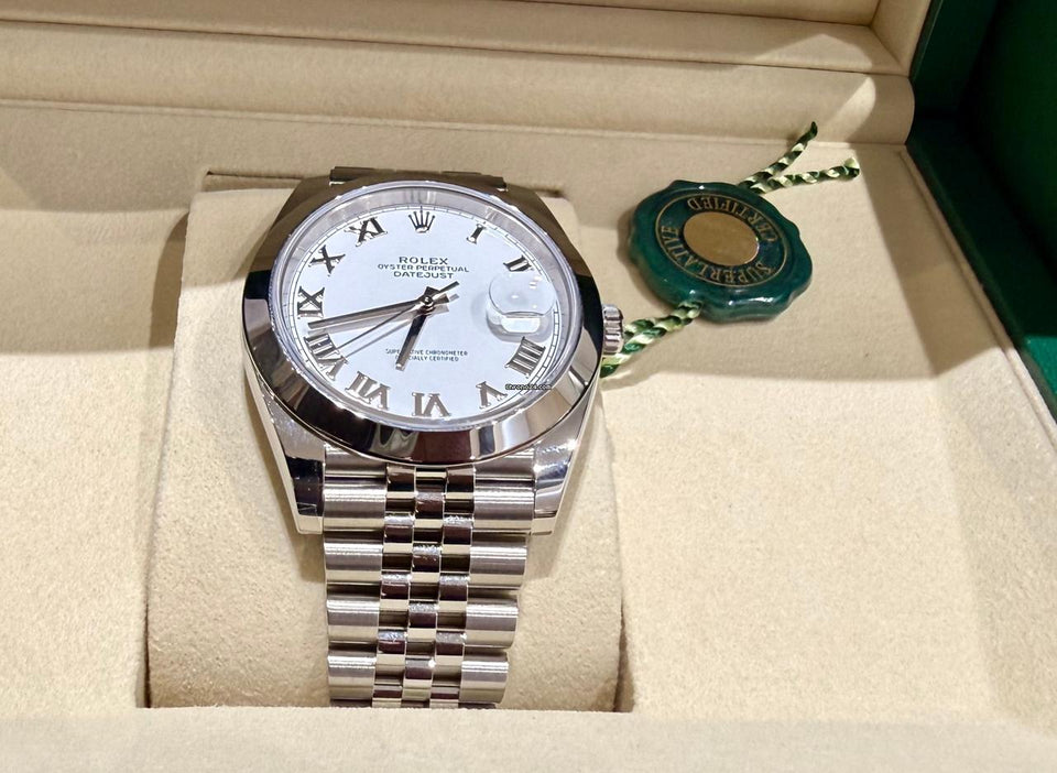 Rolex | Datejust | 126300-0016 | Steel | 41 x 48 mm | Steel | White | Automatic