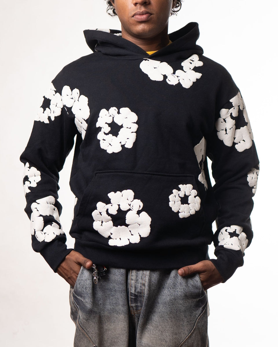 Denim Tears Black&White Floral Hoodie (S)