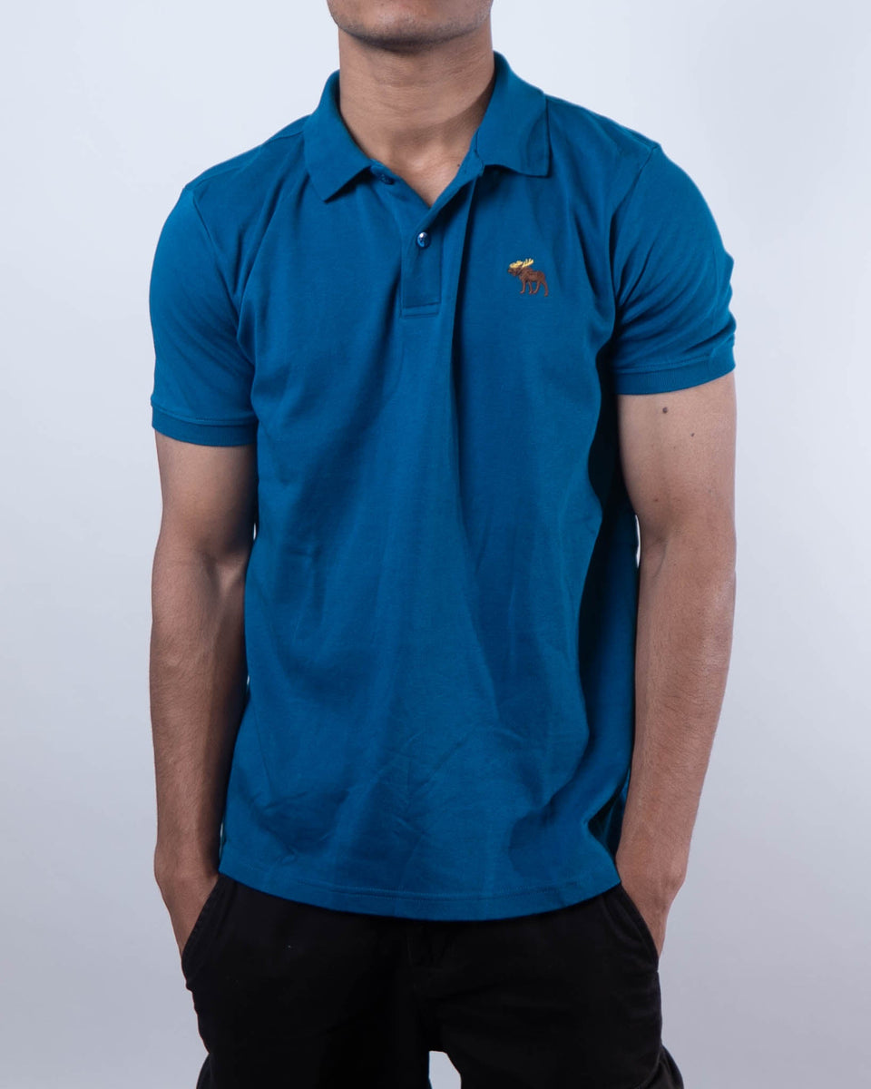 Abercrombie & Fitch Tonal Icon Dont Sweat it Polo T-Shirt (S)