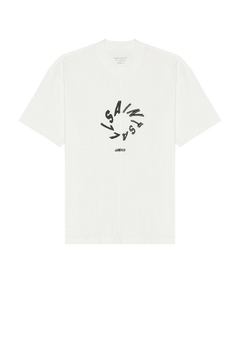 ALL SAINTS HALO SS CREW CHALK WHITE TSHIRT