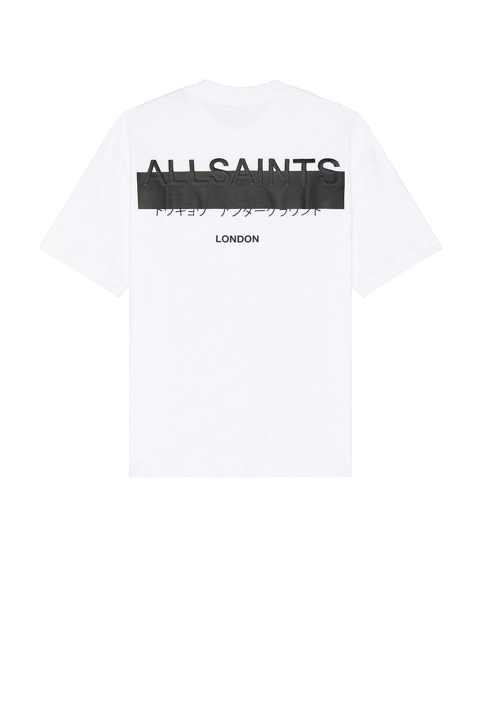 ALL SAINTS REDACT SS CREW ASHEN WHITE TSHIRT