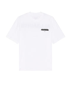 ALL SAINTS REDACT SS CREW ASHEN WHITE TSHIRT