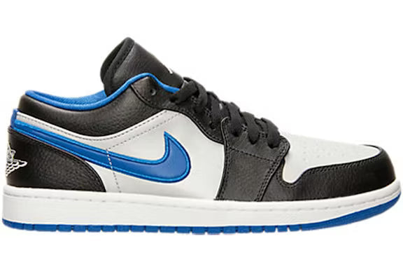 Air Jordan 1 Low Black Game Royal Metallic Platinum