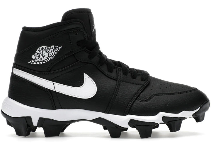 Jordan 1 Mid Cleat Black White GS