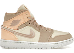 Jordan 1 Mid Se Canvas Khaki Womens