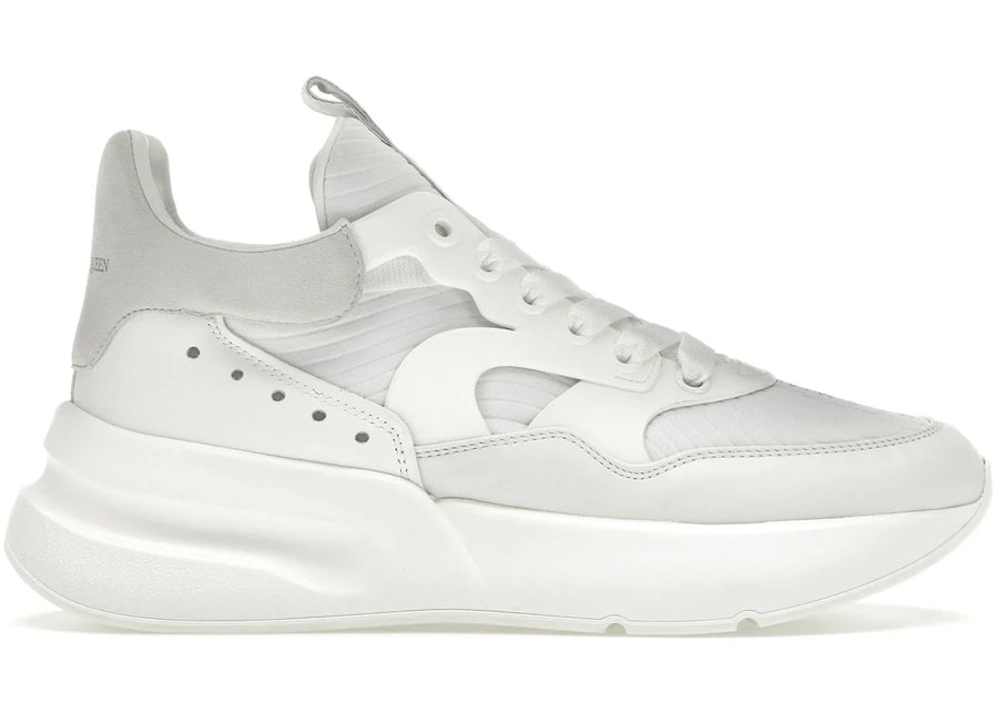 Alexander Mcqueen Oversized Runner White Silver