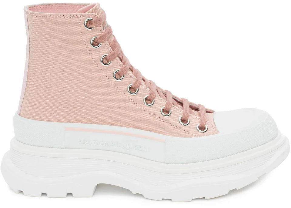 Alexander Mcqueen Tread Slick Boot Magnolia White (Women'S)