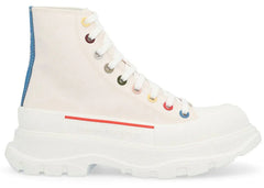 Alexander Mcqueen Tread Slick Boot White Multicolour (Women'S)