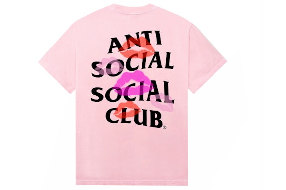 Anti Social Social Club Your Kiss T-Shirt Pink