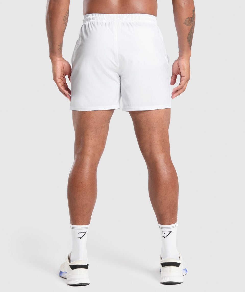 Gymshark Arrival 5" Shorts White