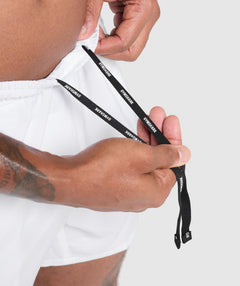 Gymshark Arrival 5" Shorts White