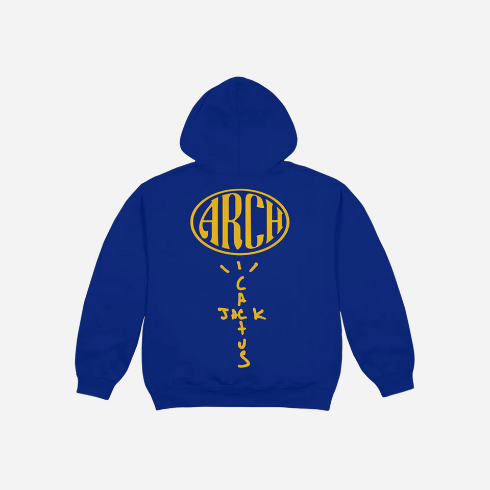 CJ x ARCH Paper Plane Hoodie Blue